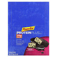 PowerBar, Protein Plus Bar, Cookies N Cream, 15 Bars, 2.15 oz (61 g) Each