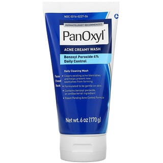 PanOxyl, Sabonete Líquido Cremoso para Acne, Controle Diário de Peróxido de Benzoíla 4%, 170 g (6 oz)