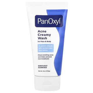 PanOxyl, Crema de limpieza para el acné, Control diario con peróxido de benzoílo al 4 %, 170 g (6 oz)