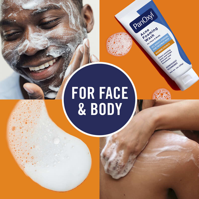 Nettoyant Moussant PanOxyl Contre L'acné Pour Le Visage Et Le Corps - Taille Standard