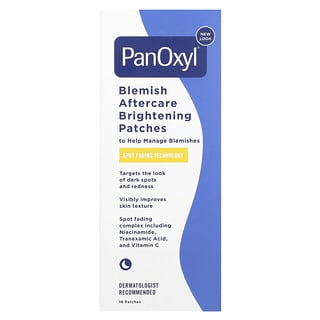 PanOxyl, Blemish Aftercare Brightening Patches, aufhellende Pads nach der Pflege von Unreinheiten, 16 transparente Pads