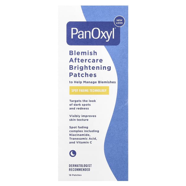 PanOxyl, Adesivos Iluminadores para Manchas e Cuidados Pós-Manchas, 16 Adesivos Transparentes