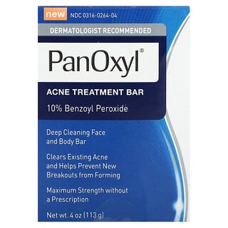 PanOxyl, Acne Treatment Bar, 10% Benzoyl Peroxide, 4 oz (113 g)