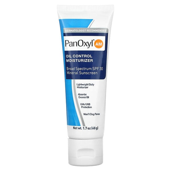 PanOxyl‏, PanOxyl AM, Oil Control Moisturizer, SPF30, 1.7 oz (48 g)