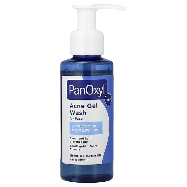 PanOxyl, 아크네 젤 워시, 얼굴용, 89ml(3fl oz)