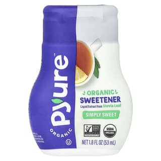 Pyure, Organic Liquid Stevia Sweetener, flüssiger Bio-Stevia-Süßstoff, Simply Sweet, 53 ml (1,8 fl. oz.)