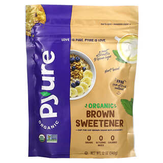 Pyure, Organic Brown Sweetener, brauner Bio-Süßstoff, 340 g (12 oz.)