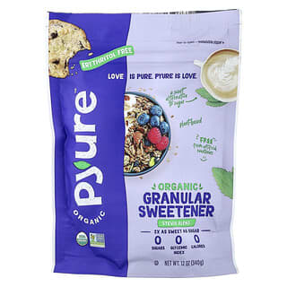 Pyure, органический подсластитель в гранулах, смесь стевии, 340 г (12 унций)