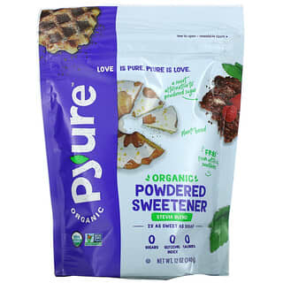 Pyure, مزيج مُحلي ستيفيا مسحوق عضوي، بديل سكر الحلوى، مناسب لنظام كيتو الغذائي، 12 أونصة (340 جم)