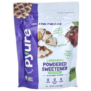 Pyure, Organic Powdered Stevia Sweetener Blend, Confectioners Sugar Substitute, Keto, 12 oz (340 g)