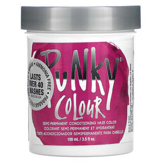 Punky Colour, 半長期護法染髮劑，火烈鳥粉，3.5 液量盎司（100 毫升）