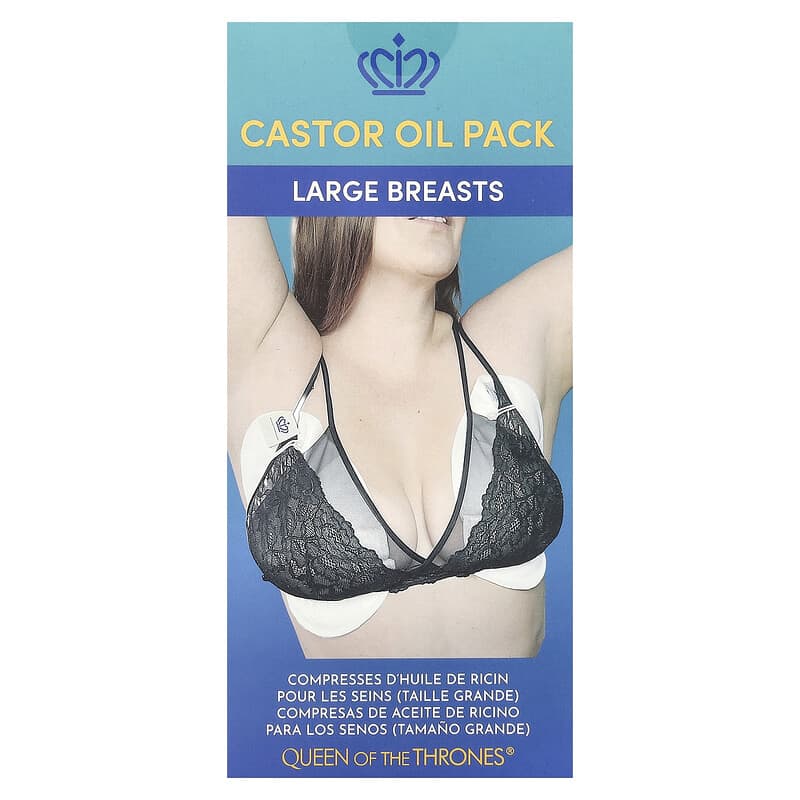 Castor Oil Pack Large Breasts 2 Count