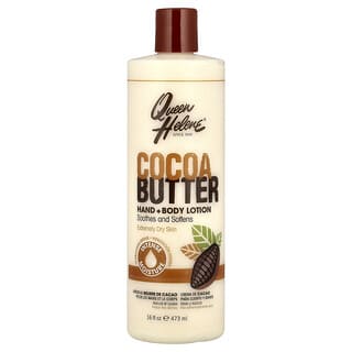 Queen Helene, Loción para manos y cuerpo, Manteca de cacao, Piel extremadamente seca, 473 ml (16 oz. líq.)