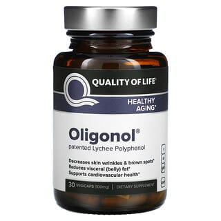 Quality of Life Labs, Oligonol, 100 мг, 30 вегетарианских капсул