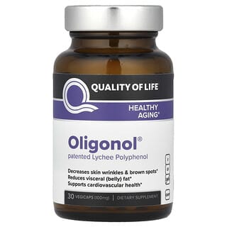 Quality of Life, Oligonol®（オリゴノール）、100 mg、30 ベジカプセル