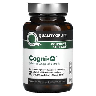 Quality of Life Labs, CognI·Q, respaldo cognitivo, 200 mg, 60 cápsulas vegetales