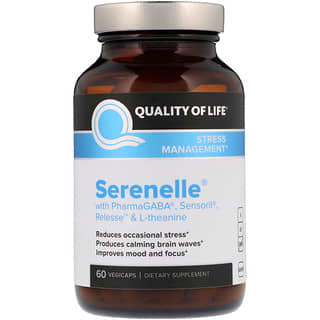 Quality of Life Labs, Serenelle压力缓解胶囊，60粒