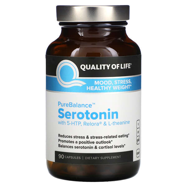 Quality of Life Labs, PureBalance, Serotonin, 90 Capsules