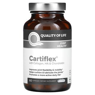 Quality of Life Labs, Cartiflex with Collagen, HA & Chondroitin, 60 Capsules