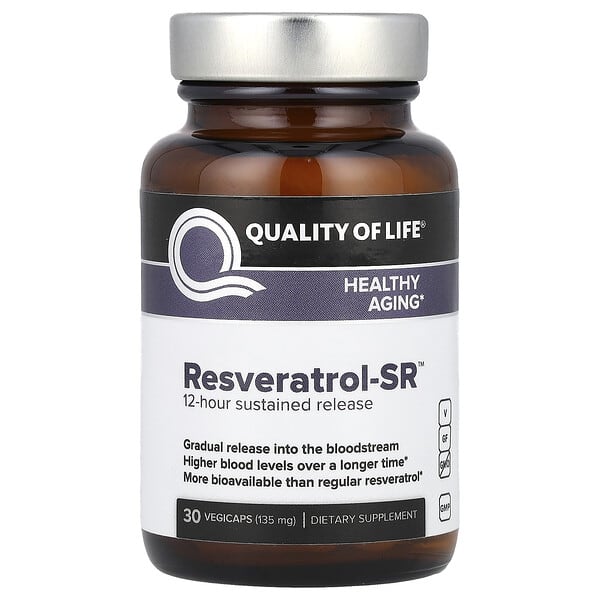 Resveratrol-SR™, 135 mg, 30 Vegicaps
