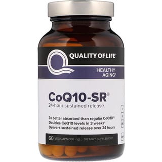 Quality of Life Labs, CoQ10-SR, 100 mg, 60 capsules végétales