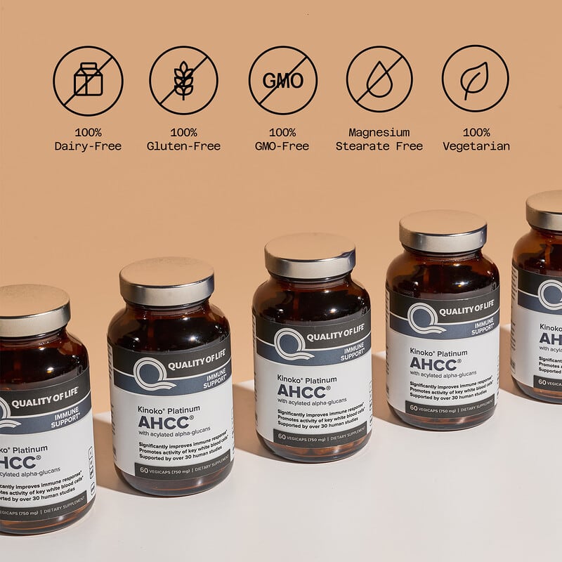 Kinoko® Platinum AHCC®, 60 cápsulas vegetales