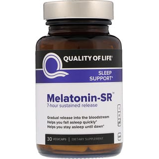 Quality of Life Labs, Melatonina-SR, 30 Vegetais
