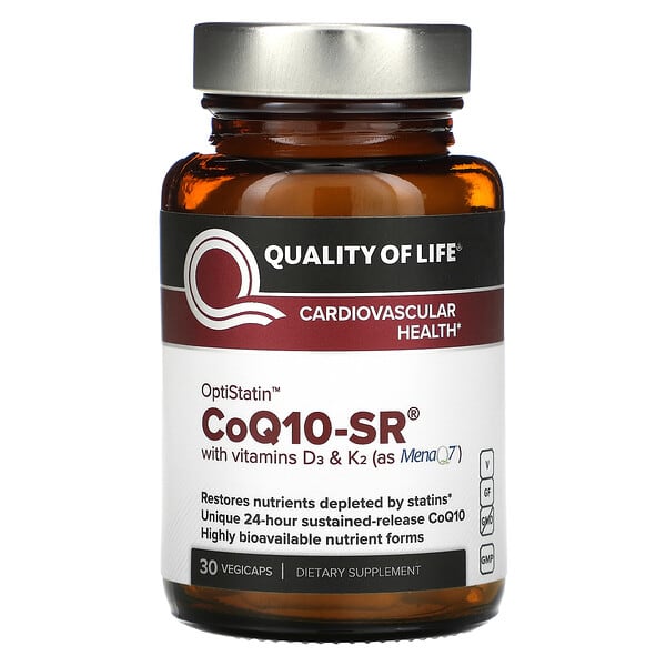 Quality of Life Labs, CoQ10-SR, 30 cápsulas vegetales