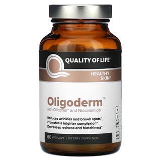 Quality of Life Labs, Oligodermo con oligonol y niacinamida, 60 cápsulas vegetales