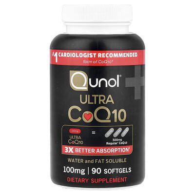 Qunol, Ultra CoQ10, 100 mg, 90 Softgels