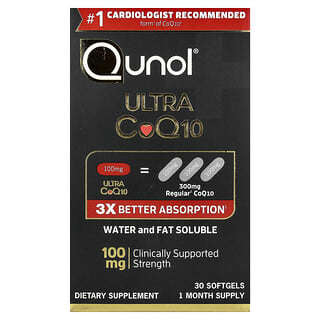 Qunol‏, Ultra CoQ10,‏ 30 כמוסות רכות