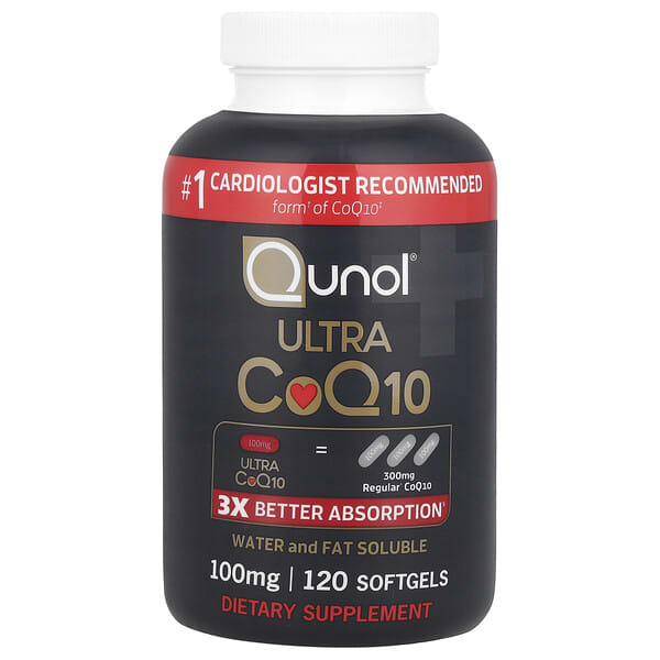 Qunol Ultra CoQ10, 100 mg, 120 Softgels