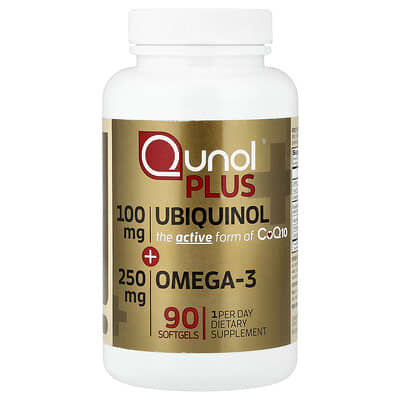 Qunol, Plus Panthenol + Omega-3, 90 Softgels