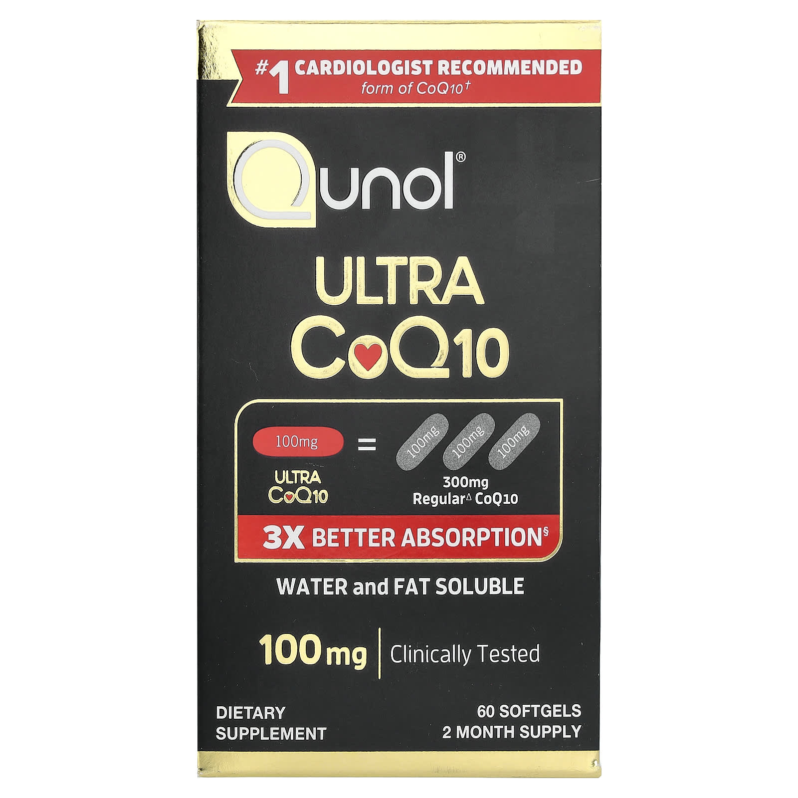 ウルトラCoQ10（コエンザイムQ10）、ソフトジェル60粒