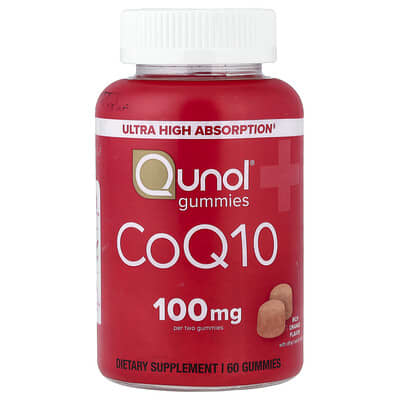 Qunol, CoQ10 Gummies, Tangy Orange Flavor, 60 Gummies (50 mg Each Gummy)