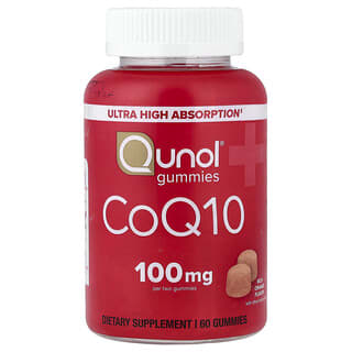 Qunol, コエンザイムQ10グミ、リッチオレンジ、グミ60粒（1粒あたり50mg）
