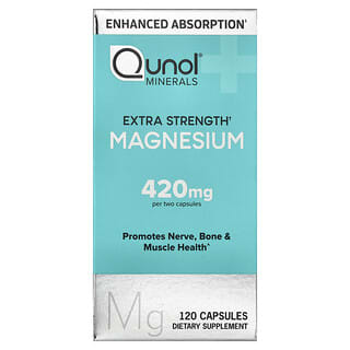 Qunol, Magnesium, 120 Capsules (210 mg per Capsule)
