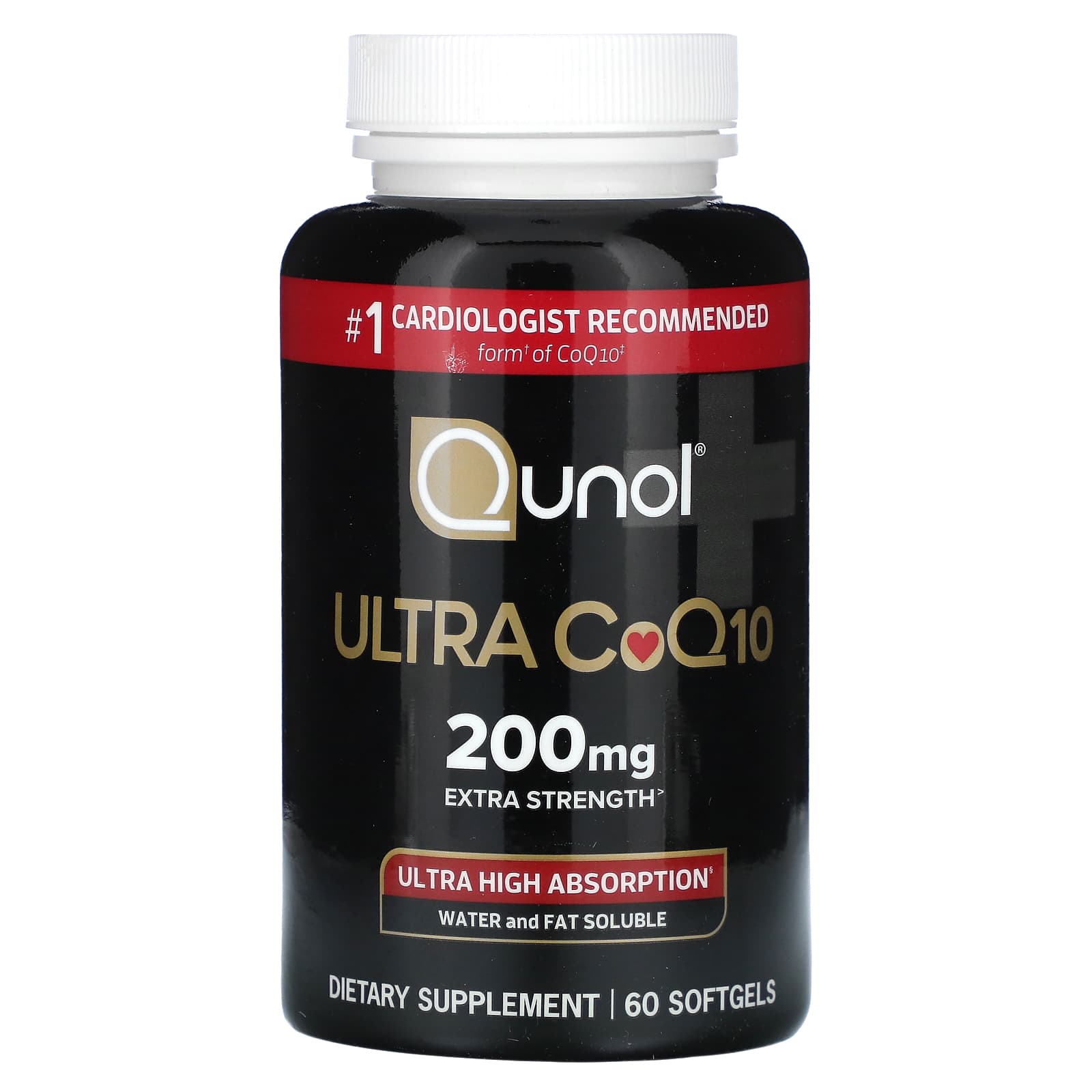 Qunol, Ultra CoQ10, Extra Strength, 200 mg, 60 Softgels
