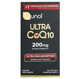 Qunol, Ultra CoQ10, Extra Strength, 200 mg, 60 Softgels