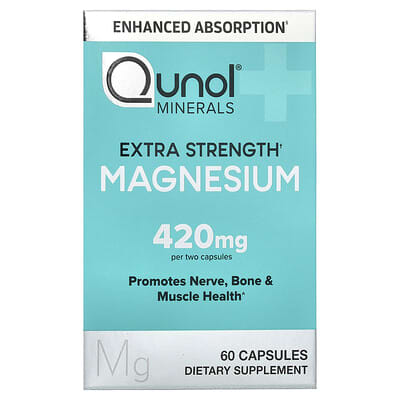 Qunol, Magnesium Capsules, 60 Capsules (210 mg Each Capsule)