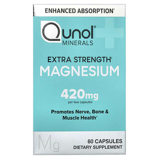 Qunol, Magnesium, 60 kapsler (210 mg per kapsel)