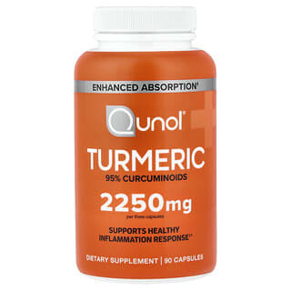 Qunol, Kurkuma, 90 kapsułek