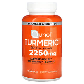 Qunol, Turmeric, Kurkuma, 2.250 mg, 90 Kapseln (750 mg pro Kapsel)