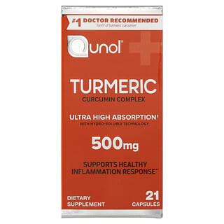 Qunol, Turmeric, 500 mg, 21 Vegetarian Capsules