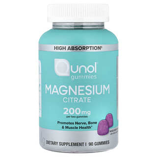 Qunol, 마그네슘시트레이트 구미젤리, 혼합 베리 맛, 구미젤리 90개(구미젤리 1개당 100mg)