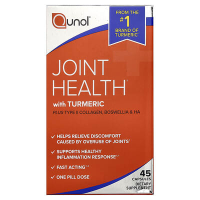 Qunol, Turmeric Joint Health Formula, 45 Capsules