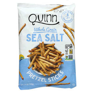 Quinn Popcorn, Palitos de pretzel, Grano integral, sal marina, 159 g (5,6 oz)