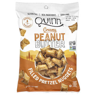 Quinn Snacks, Nuggets pretzel, Rellenos con mantequilla de maní cremosa, 198 g (7 oz)