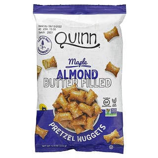 Quinn Snacks, Nuggets de pretzel, Mantequilla de arce y almendras rellenas, 141 g (5 oz)