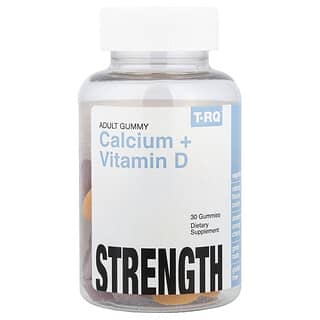 T-RQ, Adult Gummy, Calcium + Vitamin D, Strawberry Orange Cherry, 30 Gummies